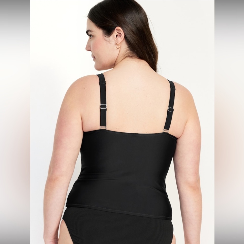 Old Navy - NWT - Underwire Tankini Swim Top in Black - M - Picture 6 of 10